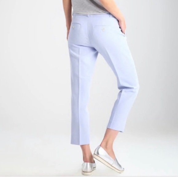 BANANA REPUBLIC Avery Fit Cropped Pant Size 6 Long Powder Blue - Picture 2 of 12